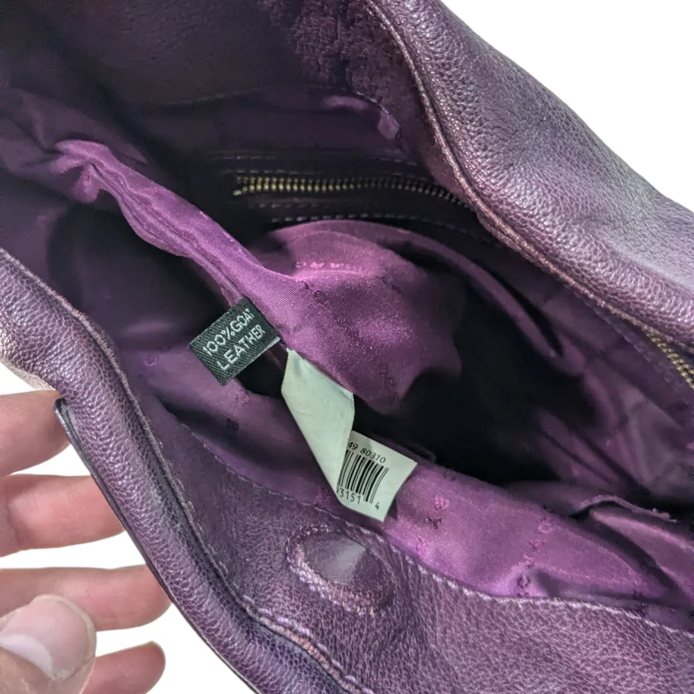 MARC by Marc Jacobs Purple Maroon Leather Preppy Leather Hobo Bag